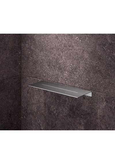 Deltahome Paslanmaz Çelik 28cm Banyo Rafı Duş Rafı - Vidalı Montaj - Inox Çok Renkli