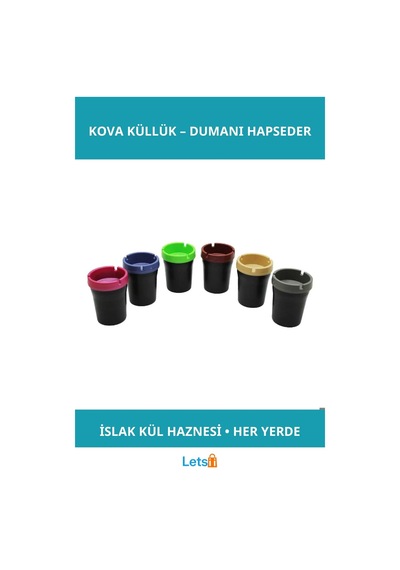 Sigara Dumanını Hapseden Kova Küllük Ergonomik Ve Şık Tasarım