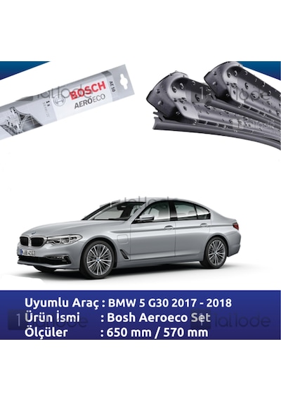 Bmw 5 G30 Silecek 2017 2018 Bosch Aeroeco