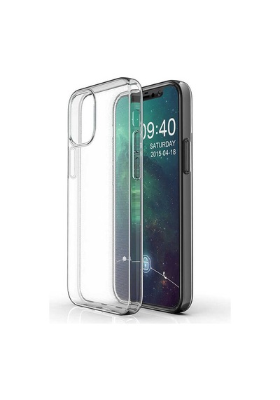 Rba Aksesuar Apple Uyumlu iPhone 12 Mini Kılıf Rba Süper Silikon Kapak - Renksiz Çok Renkli