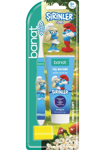 Banat Şirinler Lisanslı Çocuk Ağız Bakım Seti Soft 2 Adet