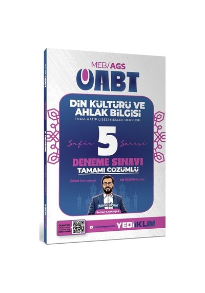 Yediiklim 2027 Öabt Din Kültürü Ve Ahlak Bilgisi Öğretmenliği Safir 5 Deneme Çözümlü - Burhan Karakışla