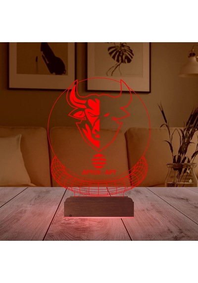 Luvivia Crypto Aptos Apt Coin Kripto Finans 3d Lamba - Masa Gece Lambası Şeffaf