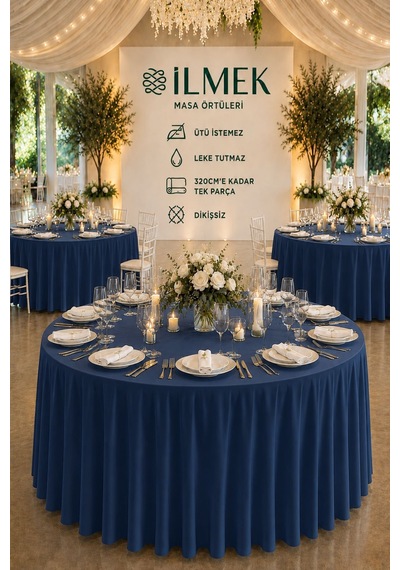Dertsiz Yuvarlak Masa Örtüsü 280-300-320 Cm Geniş En Dikişsiz Düğün Davet Organizasyon Otel Restoran Gece Mavisi Gece Mavisi Dertsiz Yuvarlak Masa Örtüsü 280-300-320 Cm Geniş En Dikişsiz Düğün Davet Organizasyon Otel Restoran Gece Mavisi Gece Mavisi