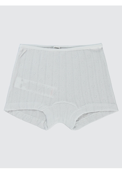 Civil Girls Kız Çocuk 3'lü Boxer Set 2-10 Yaş Beyaz