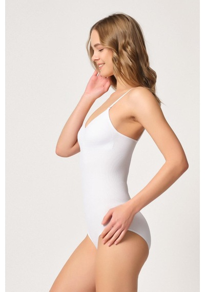 Beyaz Mı Emay 1925 Soft Pedli Çıtçıtlı Body Beyaz