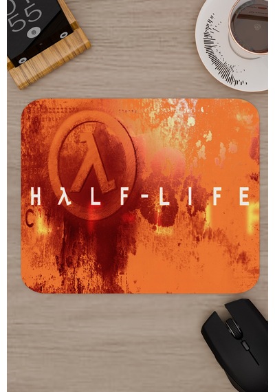 Half Life Kaymaz Dikişli Kauçuk Oyuncu Mousepad V5 - 22x18 Gaming Mouse Pad Fare Altlığı