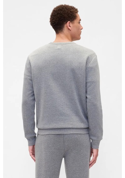 Gap V-lw Db Fleece Erkek Sweatshirt Grı
