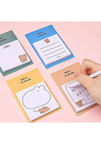 Tr Best Friends Temalı Renkli Not Seti Post-it Sticky Note