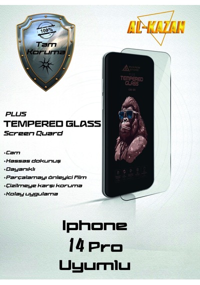 Pp Apple Uyumlu iPhone 14 Pro Şeffaf Kırılmaz Ekran Koruyucu Ultra İnce, Anti Çizik & Darbeye Dayanıklı 19689373