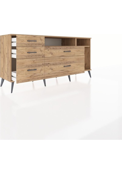 Hyperion Konsol 2 Raflı 5 Çekmeceli 176x44x83 Çam-çam Çam Hyperion Konsol 2 Raflı 5 Çekmeceli 176x44x83 Çam-çam Çam