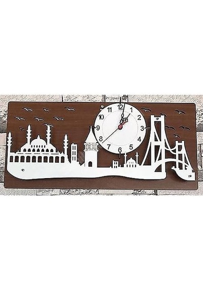 Duvar Saati Ağaç 28x60 Cm Ahşap