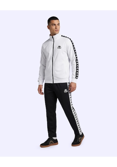 Kappa 222 Banda Andry Full Zip Erkek Beyaz Regular Fermuarlı Eşofman Üstü