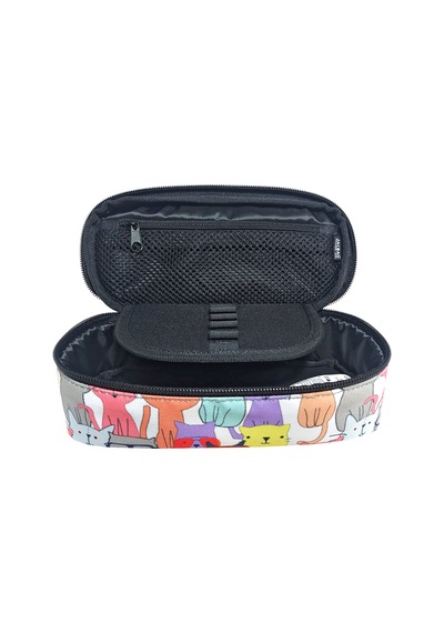 Jacbag Oval Xl Kalem Kutusu Oval Xl-sarı Kedi renkli