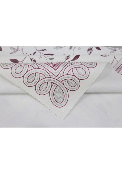 Dora Astarlı Silinebilir Pvc 120x160 Hazır Muşamba Masa Örtüsü - Yapraklı-220-3 001