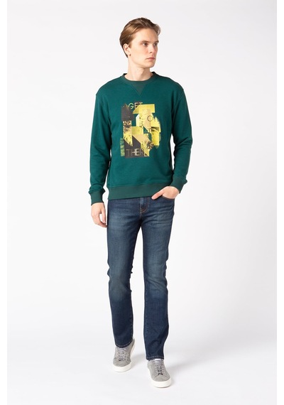 Vigoss Erkek Sweatshırt 62141-30034 Zümrüt Yeşili