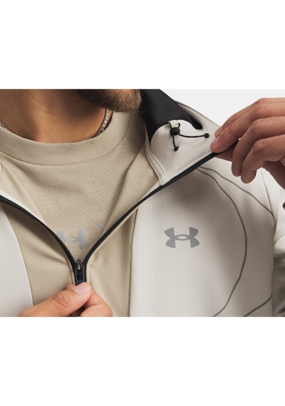 Under Armour Unstoppable+ Woven Jacket Erkek Günlük Ceket 6014718-110 Beyaz Beyaz
