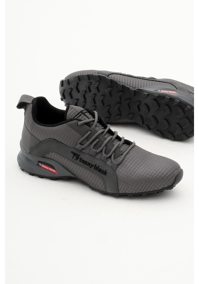 Tonny Black Rahat Kalıp Termo Taban Bağcıklı Unisex Füme Spor Ayakkabı Tbps005 Füme