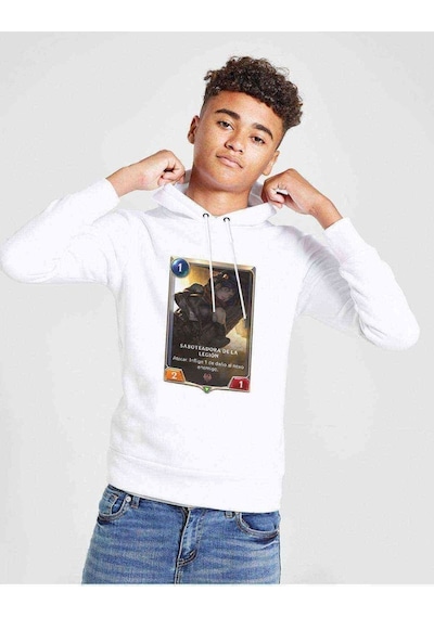 Tshirthane Saboteadora De La Legion Baskılı Unisex Çocuk Kapüşonlu Beyaz Sw Beyaz