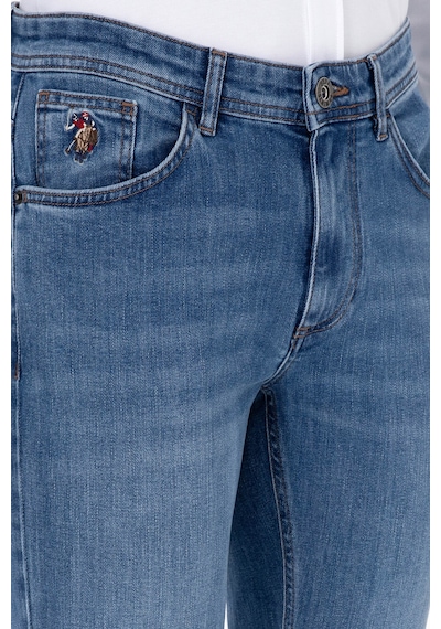 U.S. Polo Assn. Erkek Mavi Slim Fit Jean Pantolon 50307751-DN0022