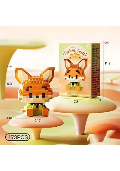 Bricks Premium Seri Yeni Stil Nick Wild - Judy Hopps Zootropolis Figür3d Puzzle Yapboz Hediye Hobi