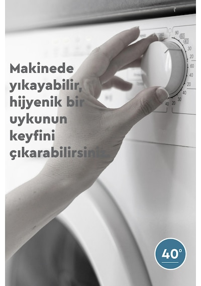 Clasy 1 Adet %100 Pamuk Yastık Dayanıklı Nefes Alabilir Yumuşak 700 Gram Beyaz