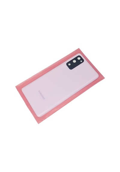 Samsung Galaxy Uyumlu S20 Fe Arka Pil Batarya Kapağı Full Lensli Mor