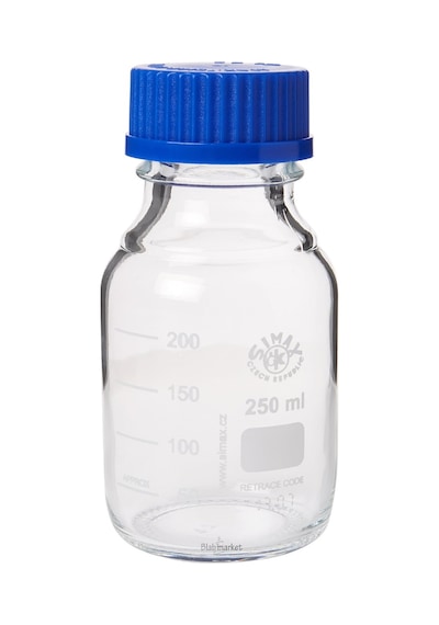 Simax Cam Otoklav Şişe 250 Ml - Vida Kapaklı Boş Şişe