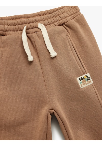 Koton Beli Bağlamalı Basic Jogger Eşofman Altı Kahverengi 6wmb40077tk Kahve