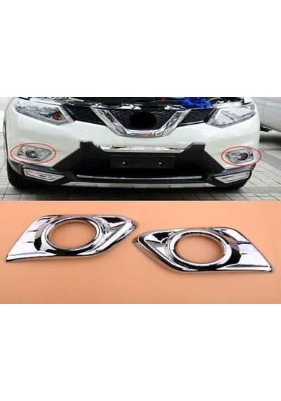 Nissan X-trail 2014 2017 Sis Lambası Kaplama Krom