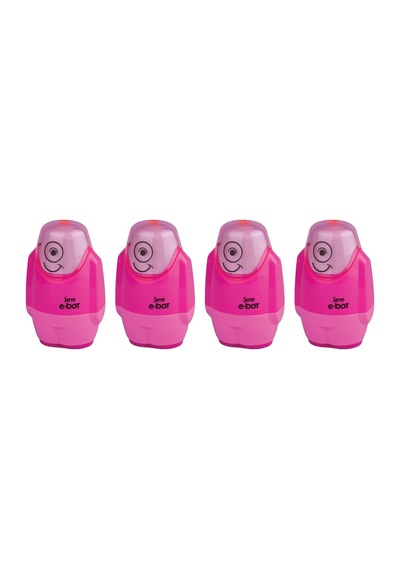 E-bot Silgili Kalemtıraş Fosforlu Pembe 4lu Set Genel