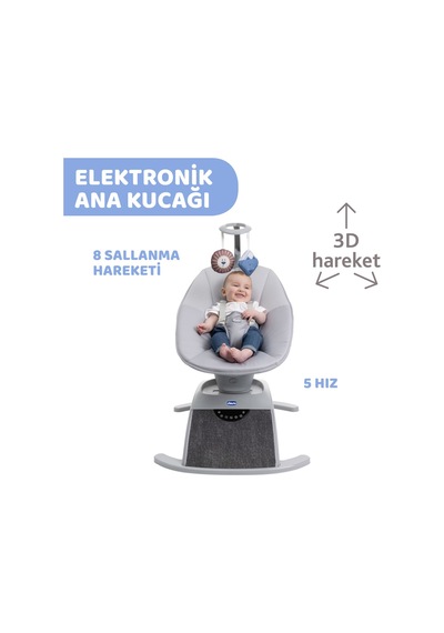 Chicco Comfy Elektrikli Ana Kucağı Silver Spring
