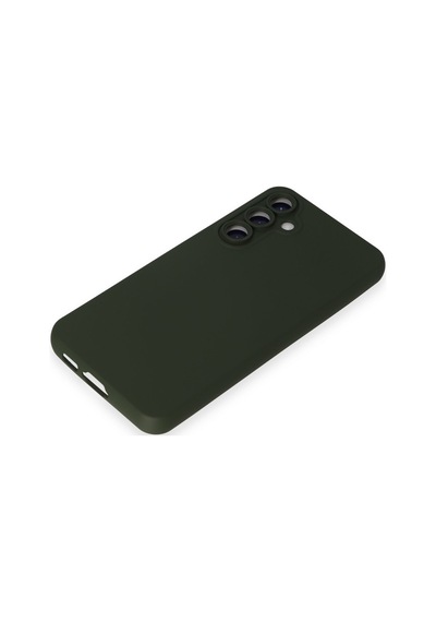 Lvsqvr Newface Samsung Uyumlu Galaxy S24 Plus Kılıf Nano İçi Kadife Silikon - Koyu Yeşil
