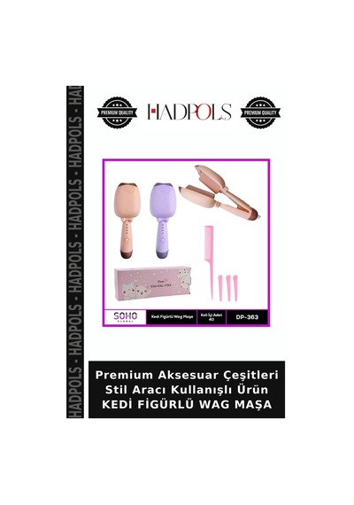 Premium Aksesuar Çeşitleri Stil Aracı Kullanışlı Ürün Kedi Figürlü Wag Maşa