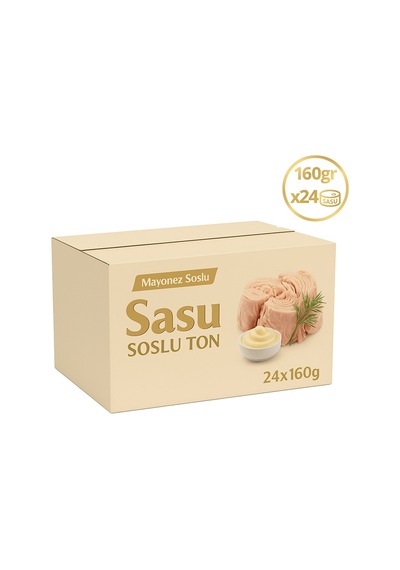 Sasu Mayonez Soslu Ton Balığı İri Parça 24 x 160 G
