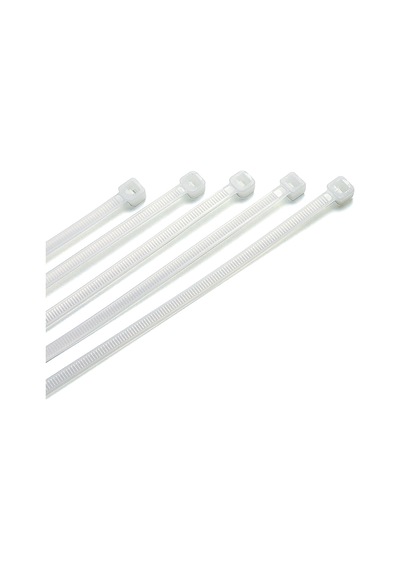 Plastik Kilitli Kelepçe 5x250 Mm Beyaz