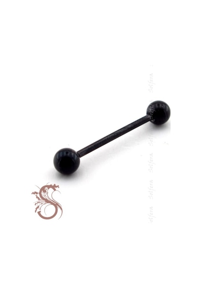 Solfera Vücut Piercing 28 Mm Siyah Kulak P357 Siyah