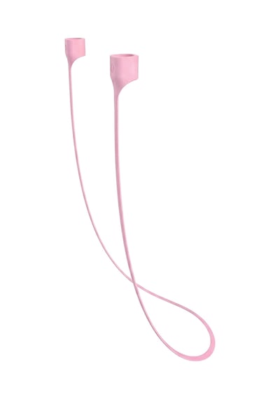 Caseonn Xiaomi Redmi Buds 8 Active Manyetik Boyun Askısı Kulaklık Tutucu İp Açık Pembe