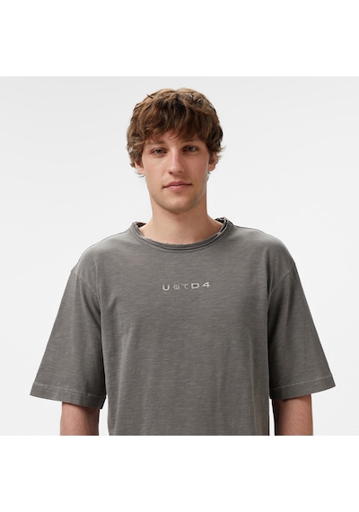 United4 Unıted4 Erkek Gri T-shirt Furea Gri