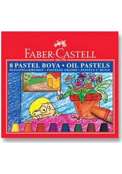 Faber-Castell Karton Kutu Pastel Boya 8 Renk