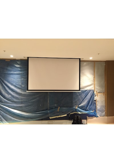 Sanper Sp-300 300X225 Motorlu Projeksiyon Perdesi 2 Adet Kumandalı