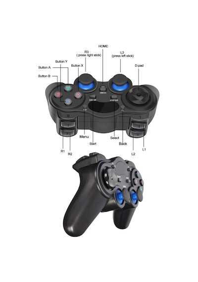 2.4g Wireless 2 Adet Gamepad Kablosuz Oyun Kolu Pc Ps3 Kol Tv Box Android Tv Telefon/tablet 2x