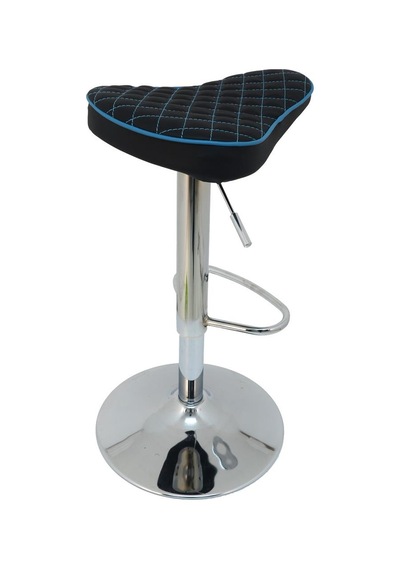Mobilyakeyfi Boombar Bar Taburesi - Mavi Deri - 9538S0119