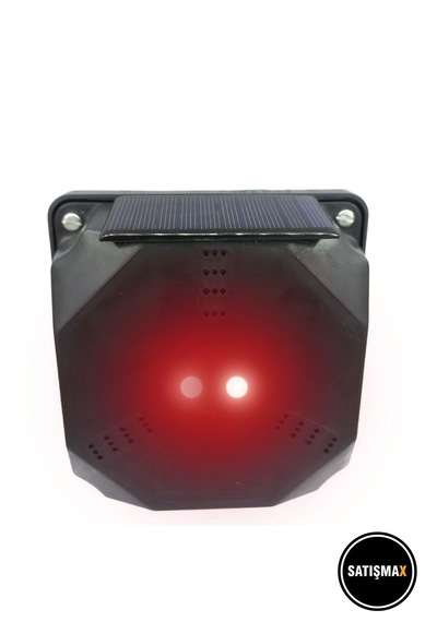 Caydırıcı Ev Ve Araç Güvenlik Yanıp Sönen Alarm Led Işık Solar