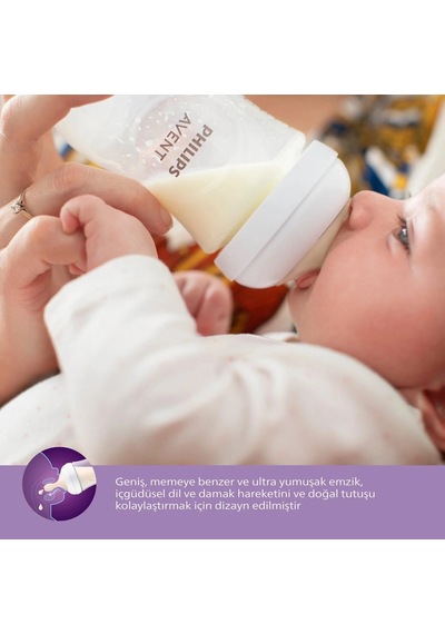 Mey İthalat Doğal Tepkili Natural Response 2'li Biberon Emziği No:4 3+ Ay