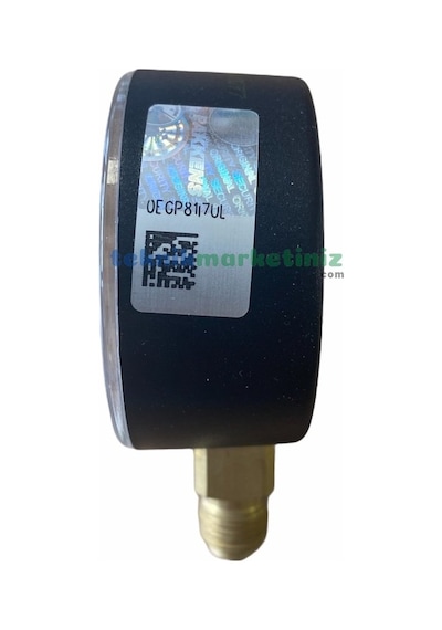 63 MM 0-16 Bar G1/4''inç Alttan Çıkışlı Kurutip Manometre Pakkens