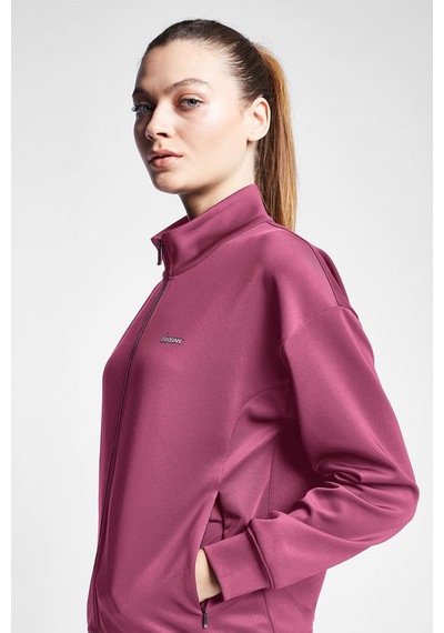 Lescon Kadın Fermuarlı Sweatshirt 24s-2230-24b Pembe