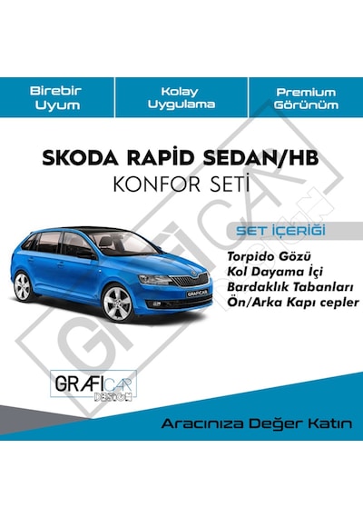 Skoda Rapid Konfor Seti -Araç Içi Ses  Kumaş Kaplama