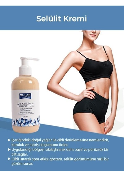 Selülit Karşıtı Sıkılaştırıcı Çatlak Giderici Jel 250 Ml