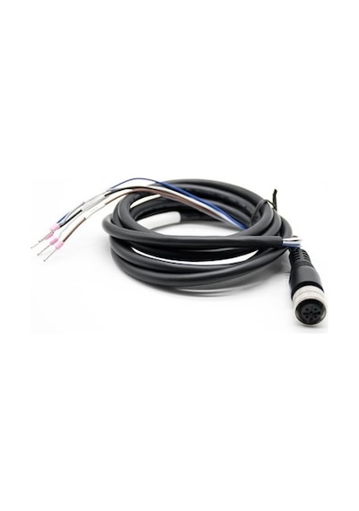 M12 4pin 2mt Düz Sensör Kablosu - 2'li Paket